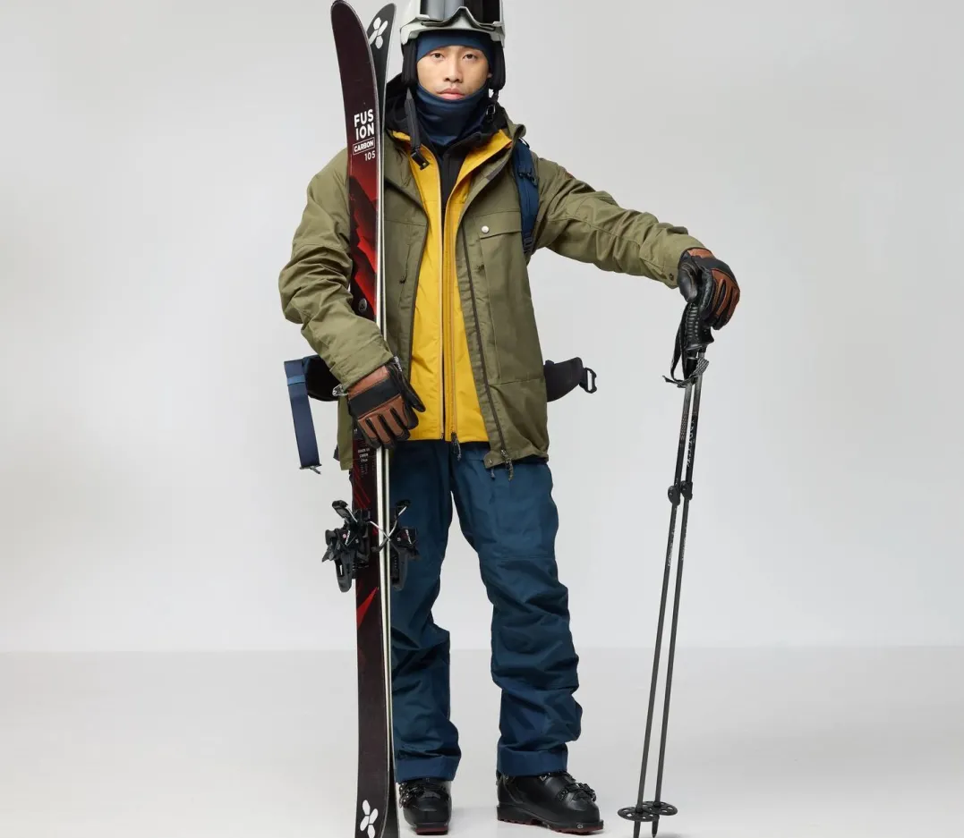 Fjällräven Bergtagen G-1000 Jacket M Flame Orange-mountain Blue