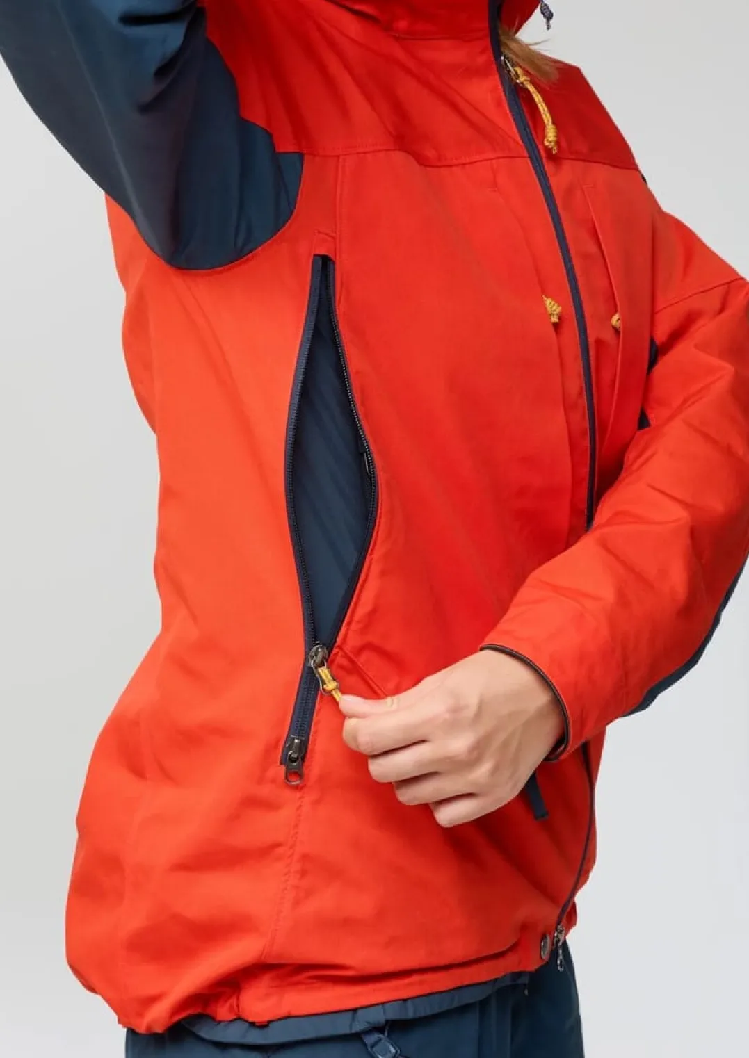 Fjällräven Bergtagen G-1000 Jacket W Flame Orange-mountain Blue