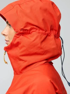 Fjällräven Bergtagen G-1000 Jacket W Flame Orange-mountain Blue