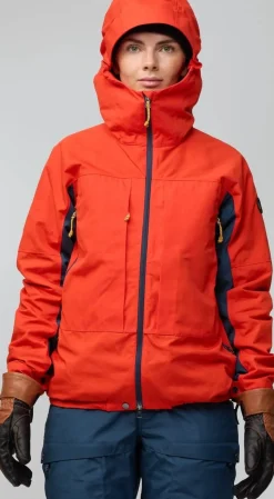 Fjällräven Bergtagen G-1000 Jacket W Flame Orange-mountain Blue
