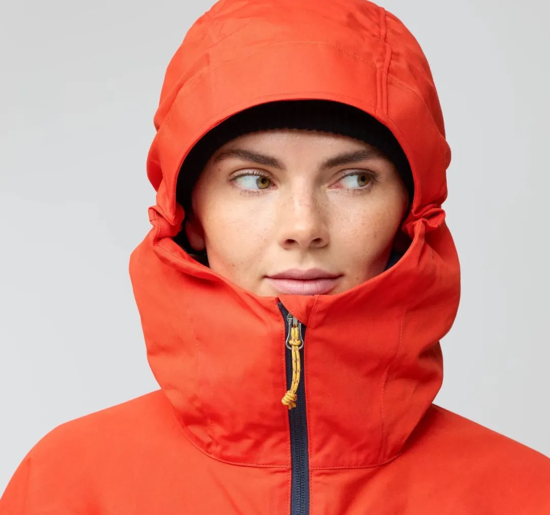 Fjällräven Bergtagen G-1000 Jacket W Flame Orange-mountain Blue