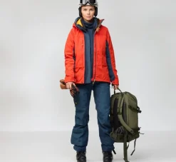 Fjällräven Bergtagen G-1000 Jacket W Flame Orange-mountain Blue