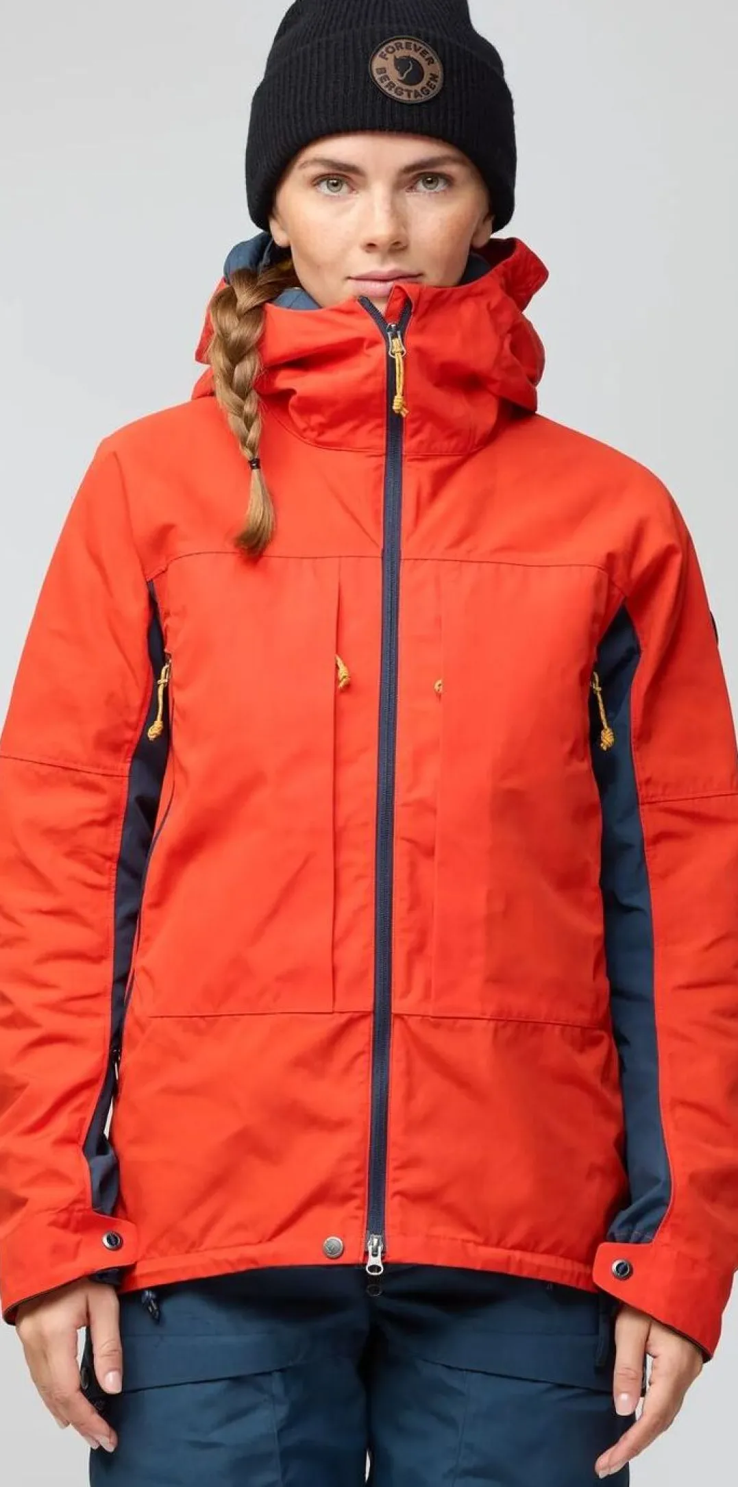 Fjällräven Bergtagen G-1000 Jacket W Flame Orange-mountain Blue