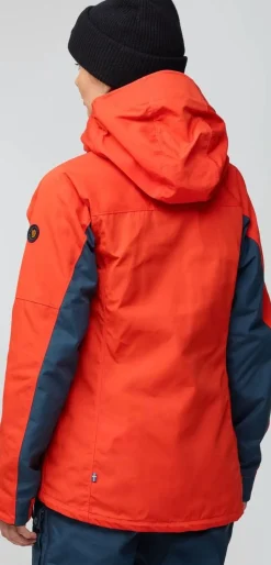 Fjällräven Bergtagen G-1000 Jacket W Flame Orange-mountain Blue