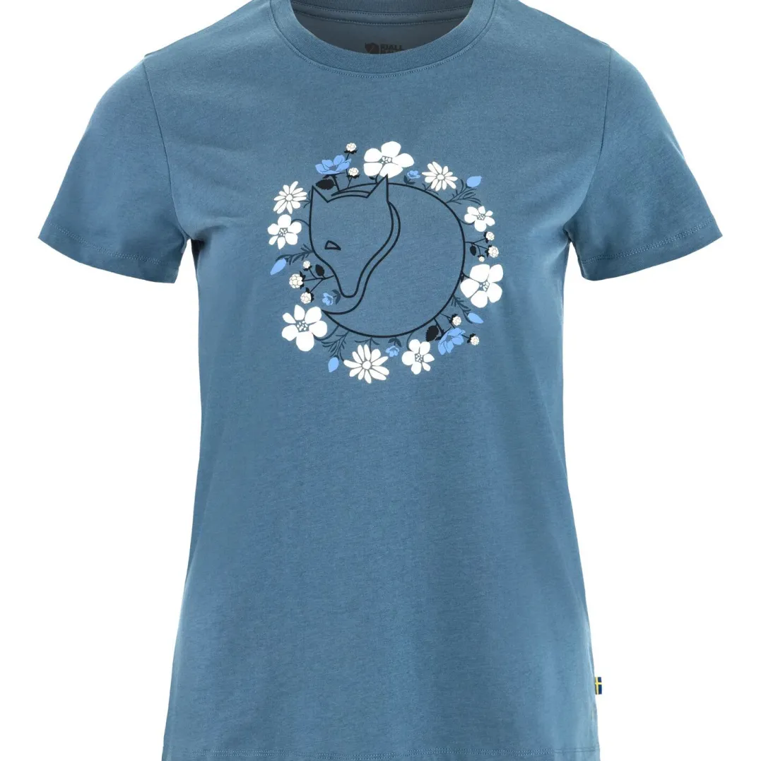 Fjällräven Fjällblomster Fox T-Shirt W Dawn Blue