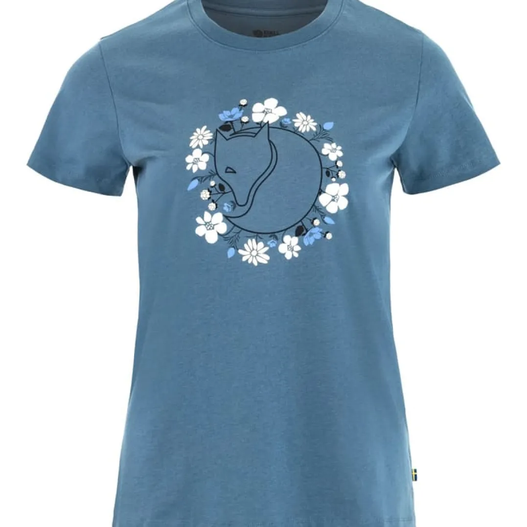Fjällräven Fjällblomster Fox T-Shirt W Dawn Blue