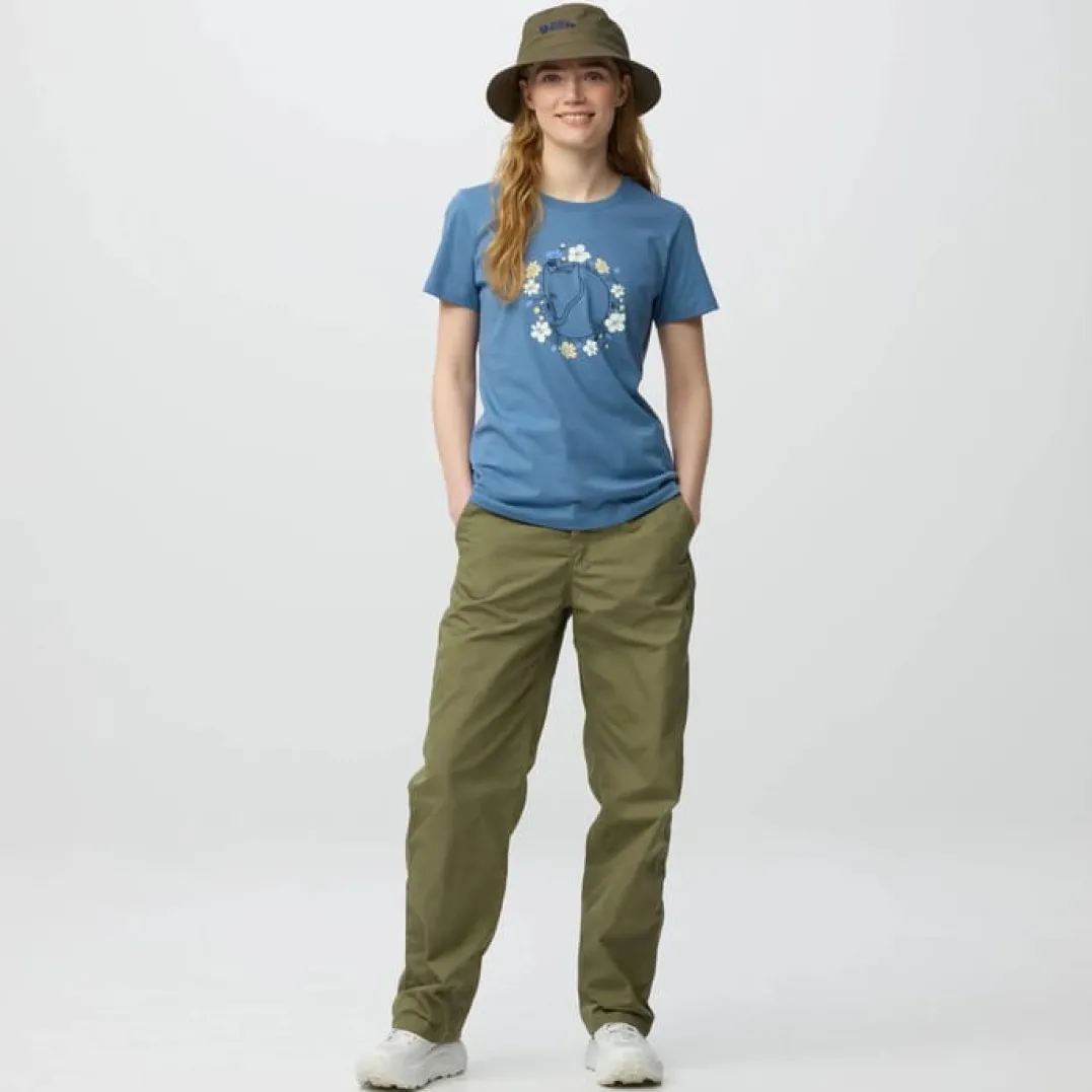 Fjällräven Fjällblomster Fox T-Shirt W Dawn Blue