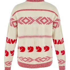 Fjällräven Fjällräven Jacquard Knit W Chalk White-true Red