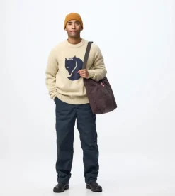 Fjällräven Fjällräven Logo Knit Sweater M Light Beige