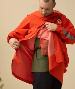 Fjällräven Hoja Rain Fox Poncho Flame Orange