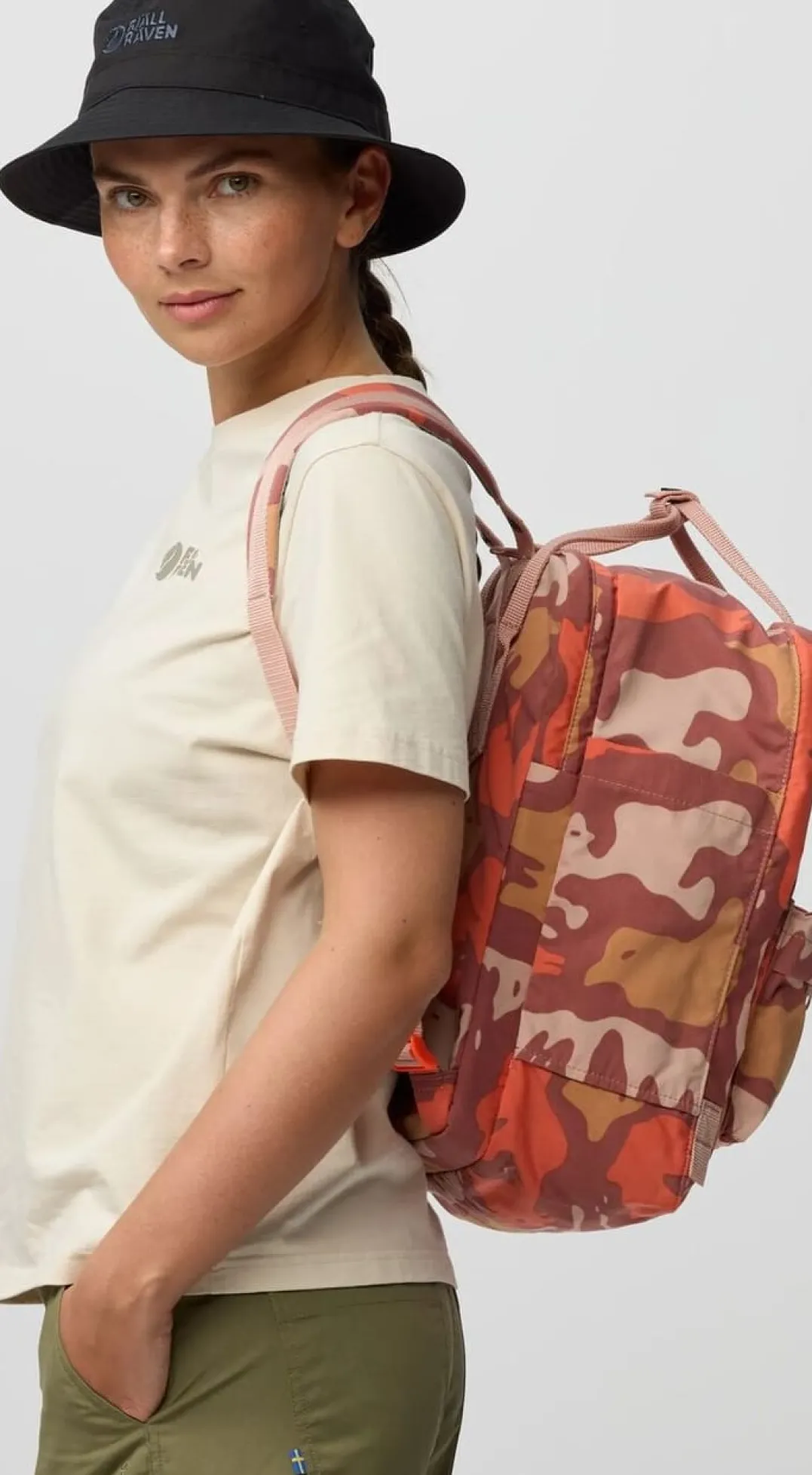 Fjällräven Kånken Graphics Laptop 15 Chalkrose-hidden Animals