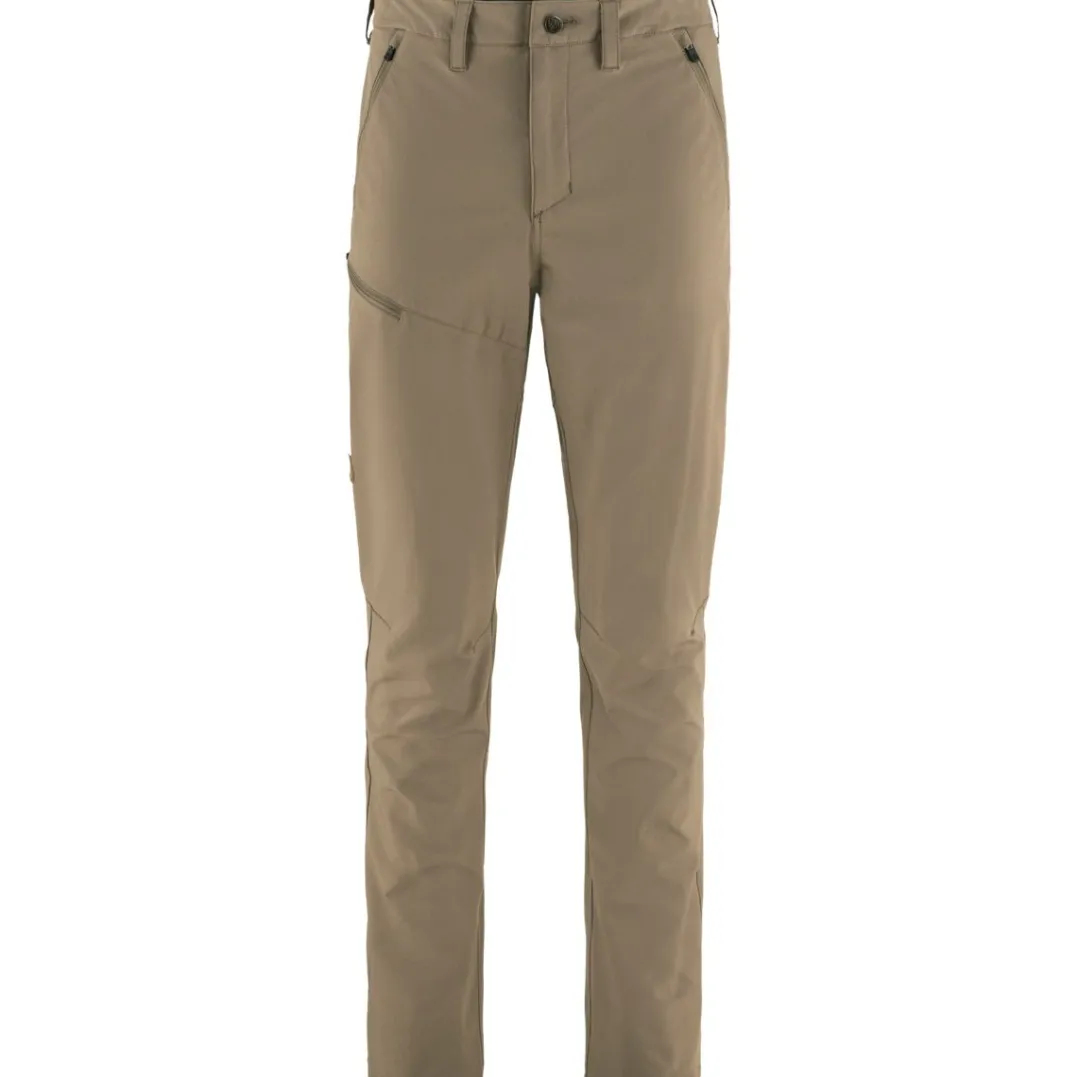 Fjällräven Men's Abisko Trail Stretch Trousers Suede Brown