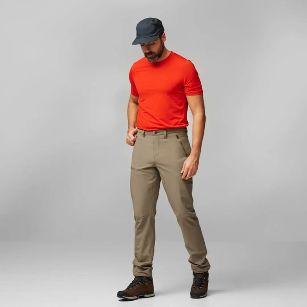 Fjällräven Men's Abisko Trail Stretch Trousers Suede Brown
