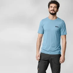 Fjällräven Men's Abisko Wool Logo Short Sleeve Black