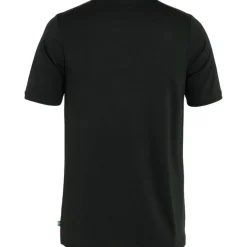 Fjällräven Men's Abisko Wool Logo Short Sleeve Black