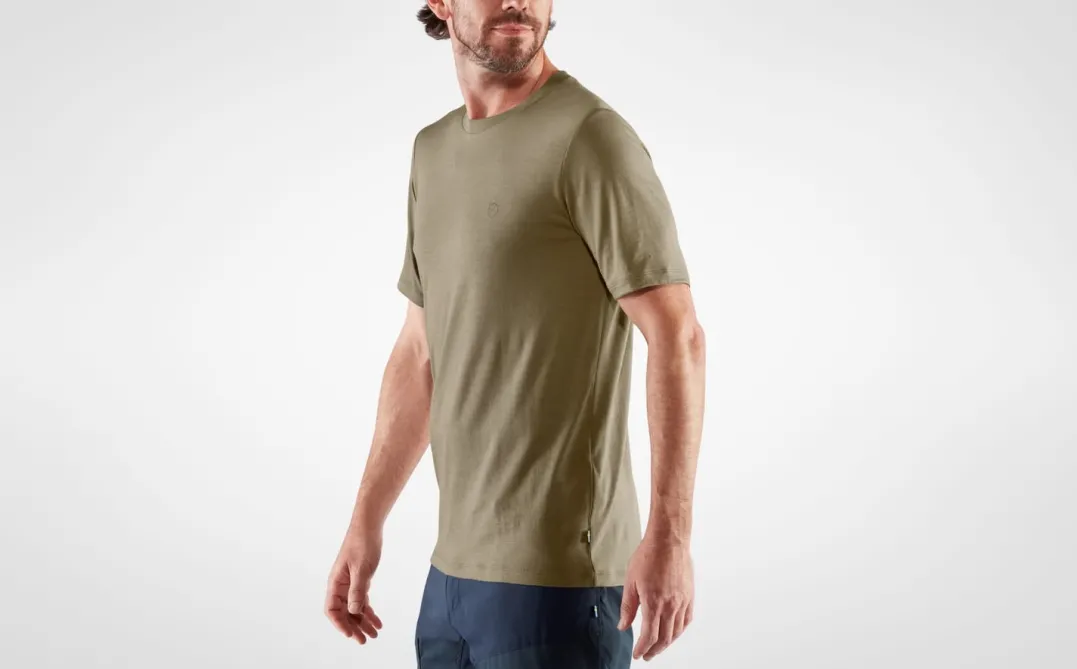 Fjällräven Men's Abisko Wool SS Dark Navy