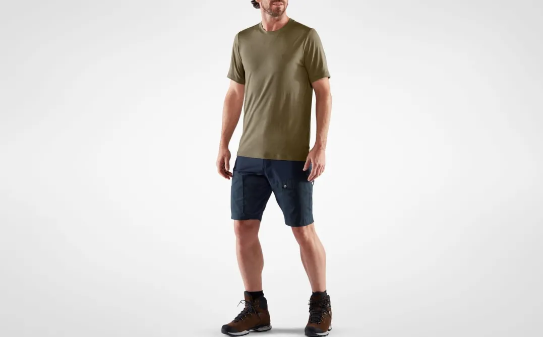 Fjällräven Men's Abisko Wool SS Dark Navy