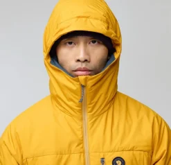 Fjällräven Men's Bergtagen 60 Insulation Jacket Mustard Yellow-mountain Blue