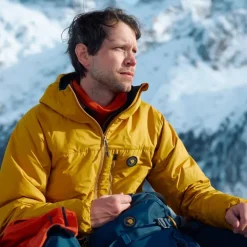 Fjällräven Men's Bergtagen 60 Insulation Jacket Mountain Blue-mustard Yellow