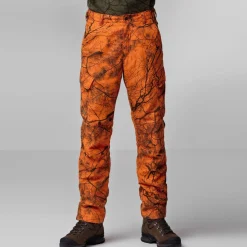 Fjällräven Men's Brenner Pro Winter Trousers Orange Multi Camo