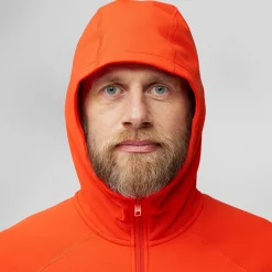 Fjällräven Men's Expedition Fleece Hoodie Flame Orange