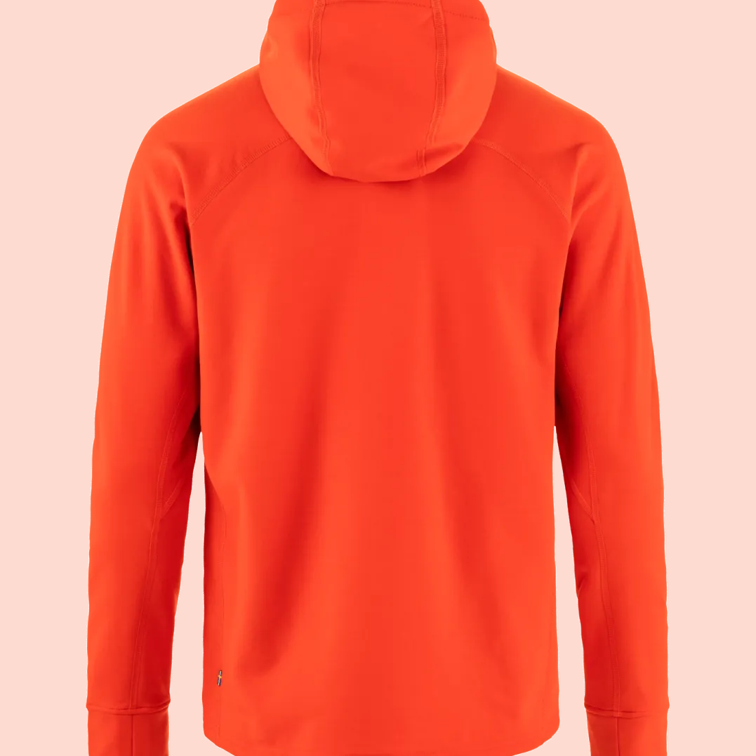 Fjällräven Men's Expedition Fleece Hoodie Flame Orange