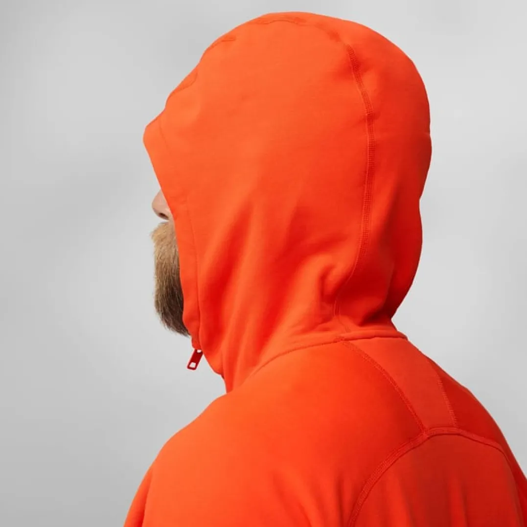 Fjällräven Men's Expedition Fleece Hoodie Flame Orange