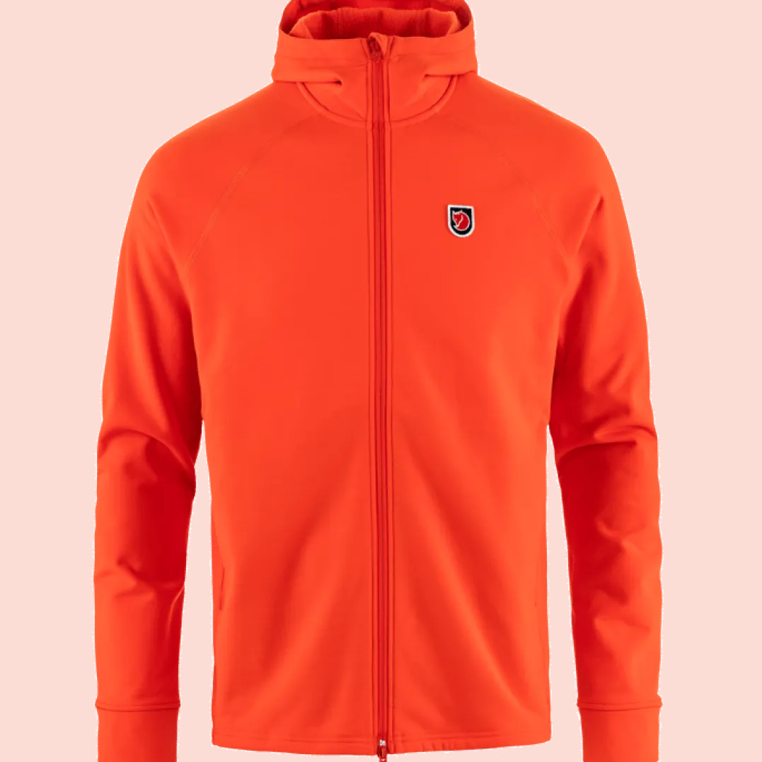 Fjällräven Men's Expedition Fleece Hoodie Flame Orange