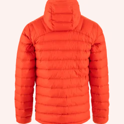 Fjällräven Men's Expedition Pack Down Hoodie Flame Orange-Un Blue