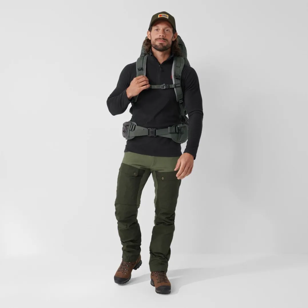Fjällräven Men's Keb Gaiter Trousers Long Black/Stone Grey