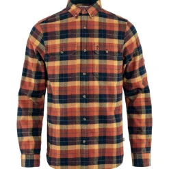 Fjällräven Men's Singi Heavy Flannel Shirt Autumn Leaf/Dark Navy
