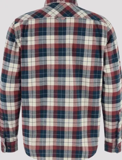Fjällräven Men's Singi Heavy Flannel Shirt Dark Navy/Maroon