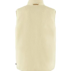 Fjällräven Men's Vardag Pile Fleece Vest Chalk White-Buckwheat Brown