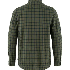 Fjällräven Men's Övik Flannel Shirt Laurel Green-Indigo Blue