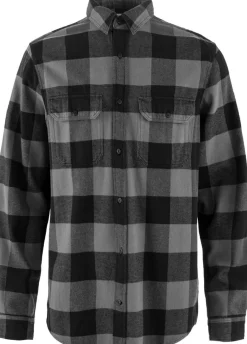 Fjällräven Men's Övik Heavy Flannel Shirt Black-grey