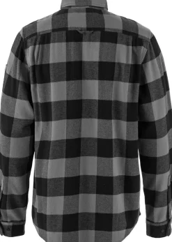 Fjällräven Men's Övik Heavy Flannel Shirt Black-grey