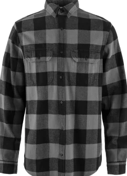 Fjällräven Men's Övik Heavy Flannel Shirt Black-grey