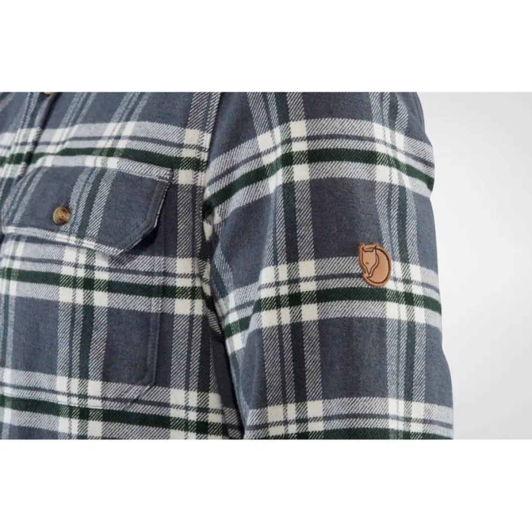 Fjällräven Men's Övik Heavy Flannel Shirt Dark Navy-Buckwheat Brown