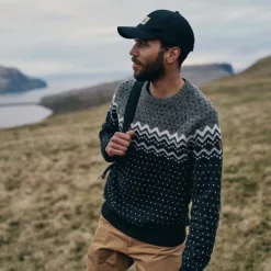 Fjällräven Men's Övik Knit Sweater Dark Navy