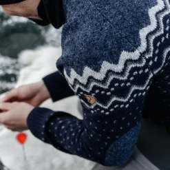 Fjällräven Men's Övik Knit Sweater Dark Navy