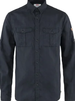 Fjällräven Men's Övik Travel Long Sleeved Shirt Dark Navy
