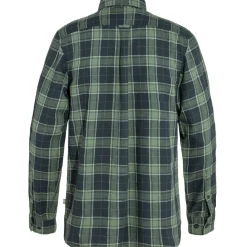 Fjällräven Men's Övik Travel Long Sleeved Shirt Dark Navy/Patina Green