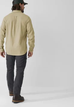 Fjällräven Men's Övik Travel Long Sleeved Shirt Sand Stone