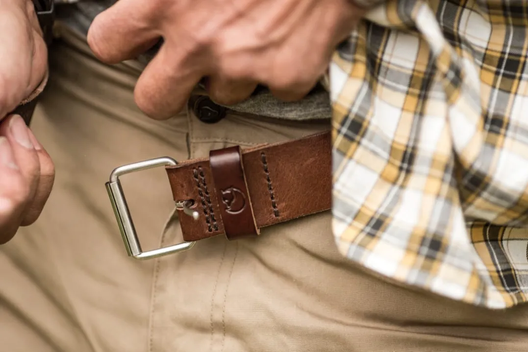 Fjällräven Singi Belt 4 cm Leather Brown
