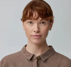 Fjällräven Övik Hemp Camp Shirt Ss W Dark Grey