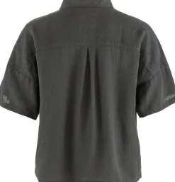 Fjällräven Övik Hemp Camp Shirt Ss W Dark Grey
