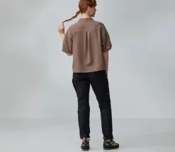 Fjällräven Övik Hemp Camp Shirt Ss W Dark Grey