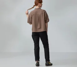 Fjällräven Övik Hemp Camp Shirt Ss W Dark Grey