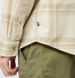 Fjällräven Övik Lite Flannel Shirt M Chalk White-fossil