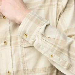 Fjällräven Övik Lite Flannel Shirt M Chalk White-fossil
